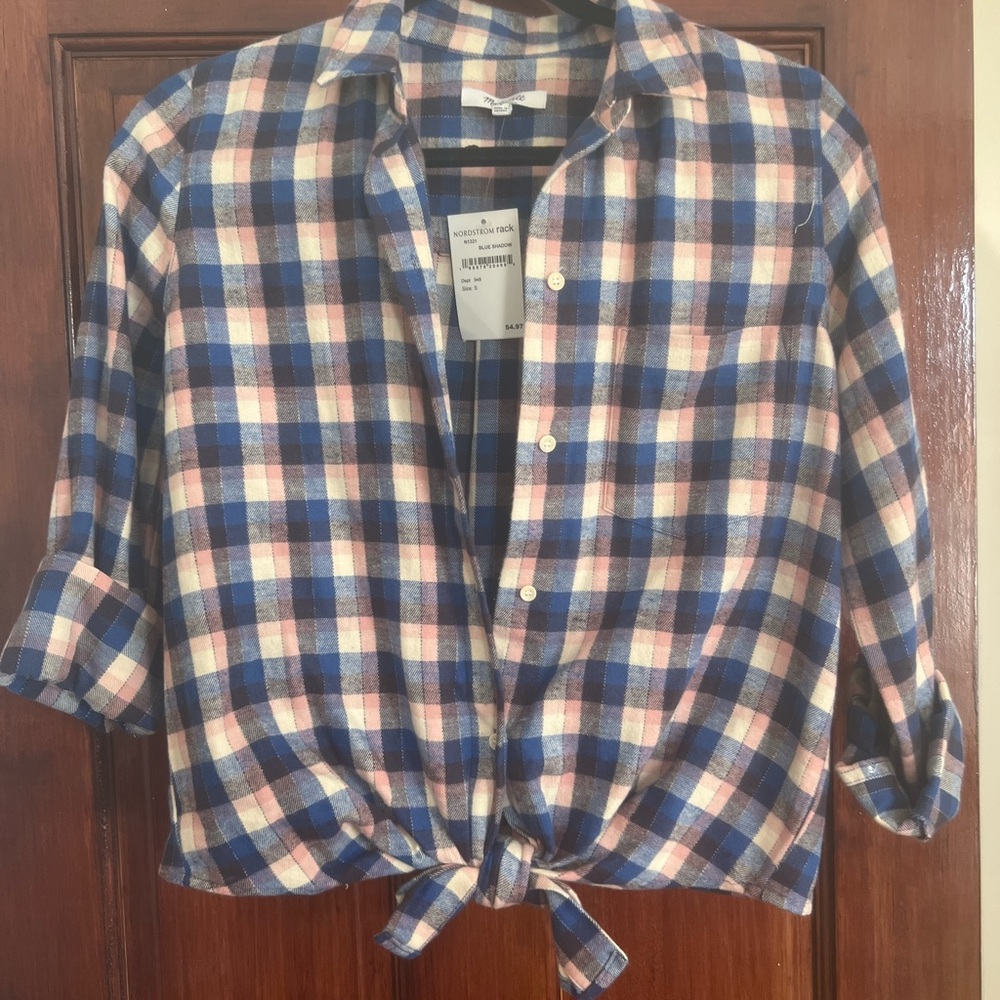 Madewell Multicolor Plaid Shirt Women’s Small